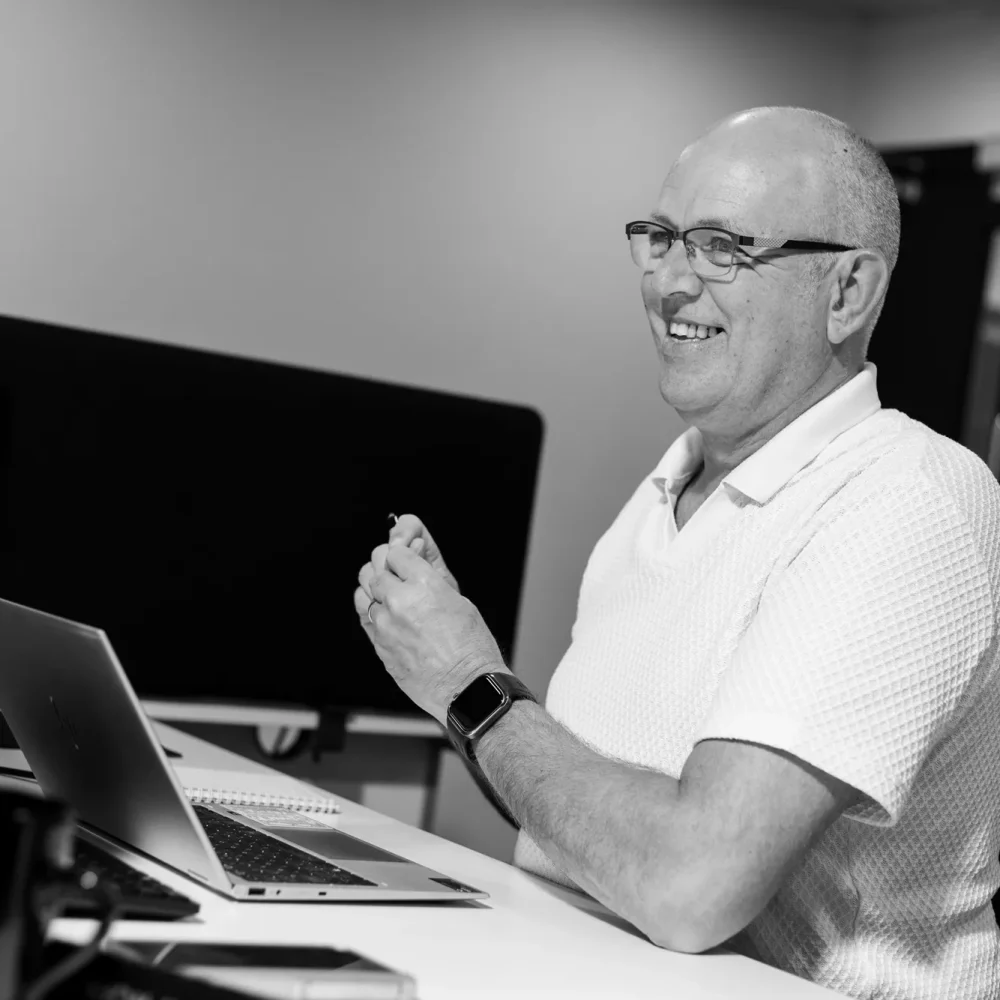 Craig Hester from Net-defence at his desk